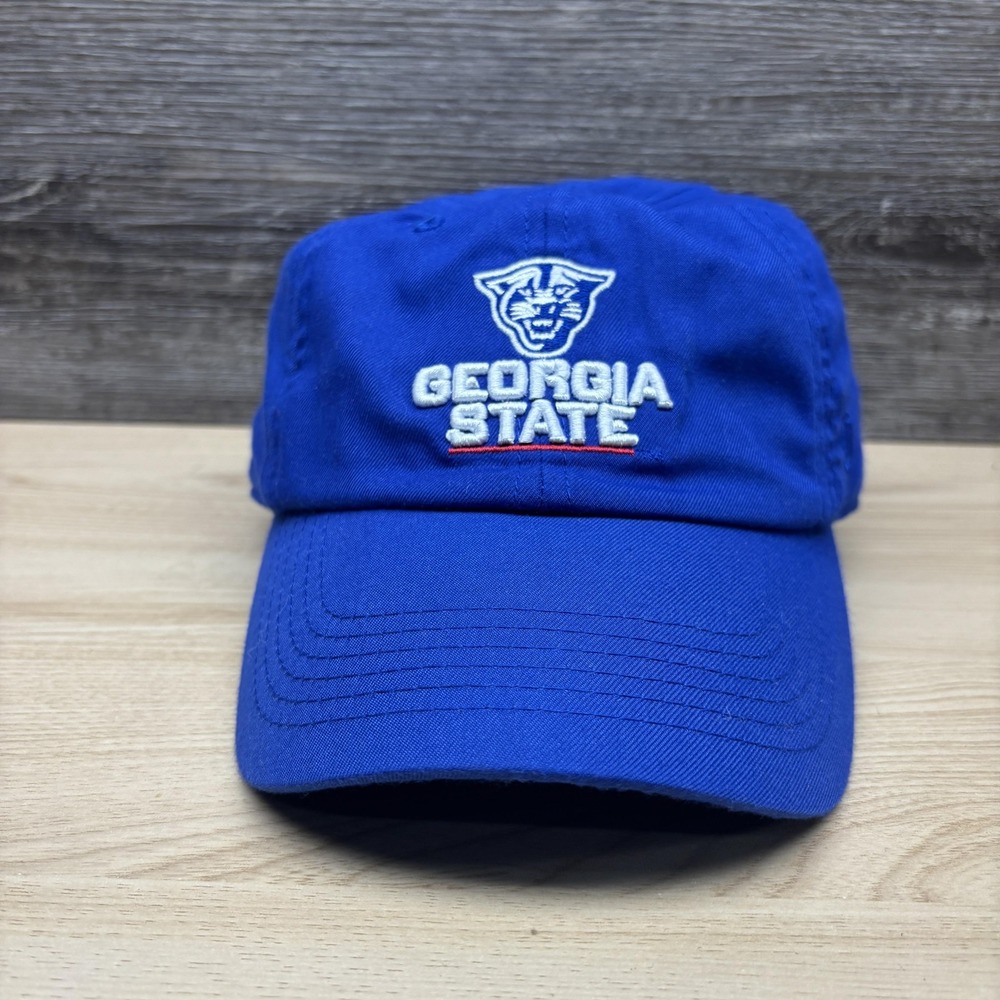 Georgia State Panthers Hat Cap Strap Back Mens Blue NCAA Football College